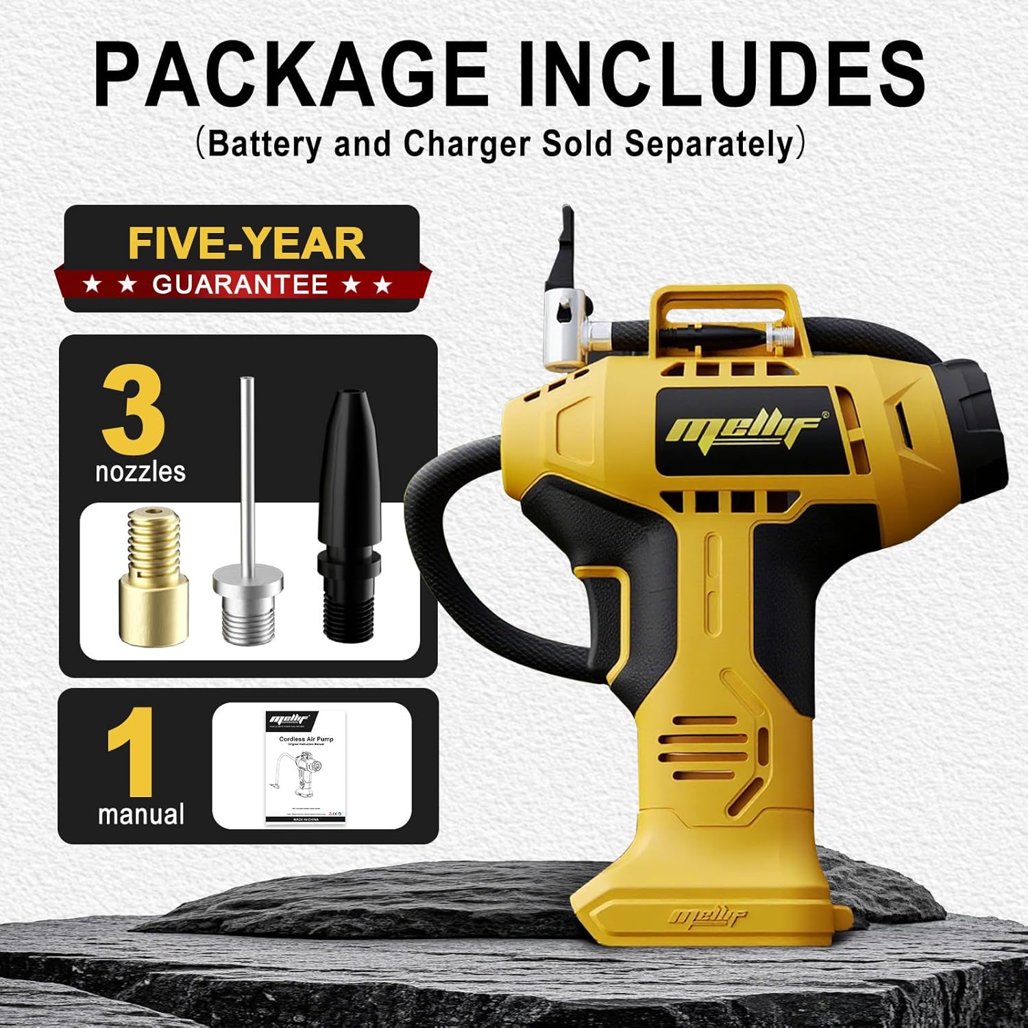 Cordless Air Pump 20V Battery - 160 PSI 타이어 공기 주입기, 듀얼트