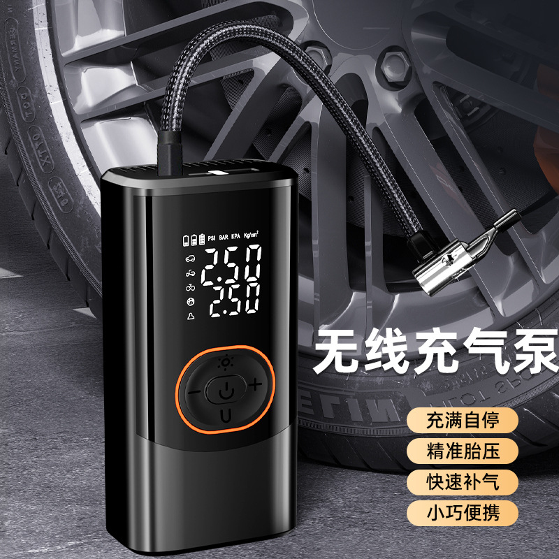 Digital Tire Pressure Gauge Rechargeable - 무선 휴대용 타이어 공기 주입기, 디지털