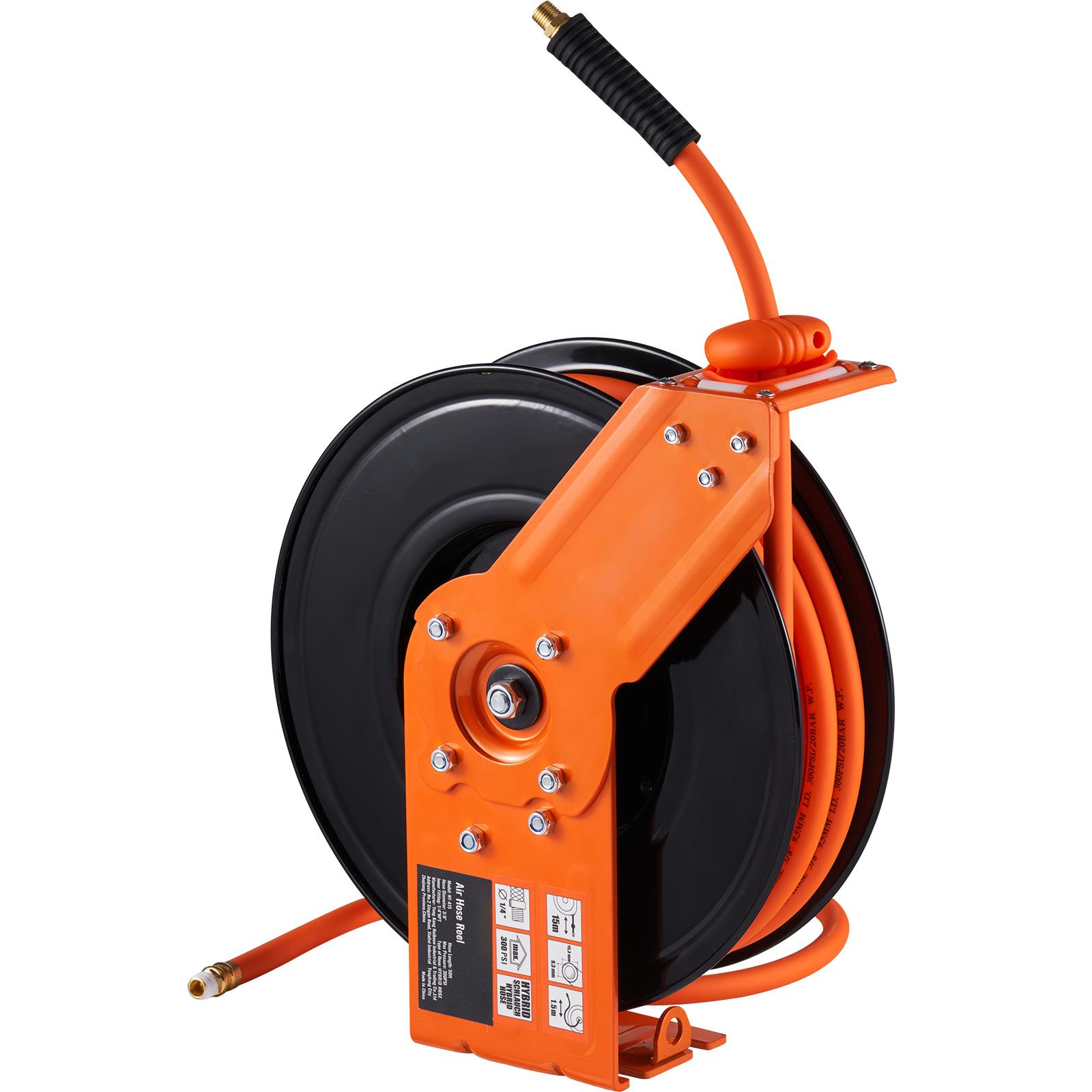 Air Compressor 300Psi Heavy Duty - 자동 감김식 에어 호스 릴, 3/8인치