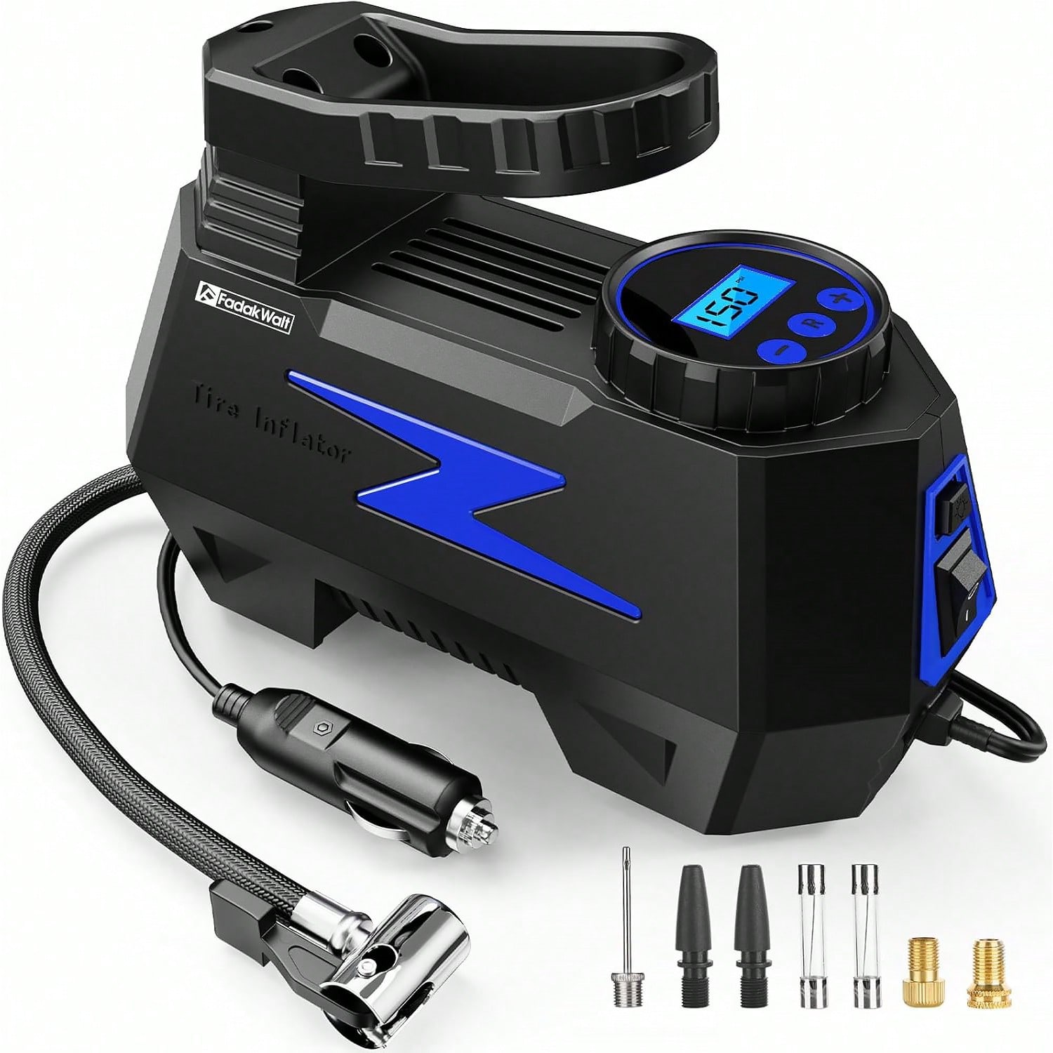 Portable Air Compressor 12V Digital - 휴대용 차량용 에어 컴프레서 12V, 디지털
