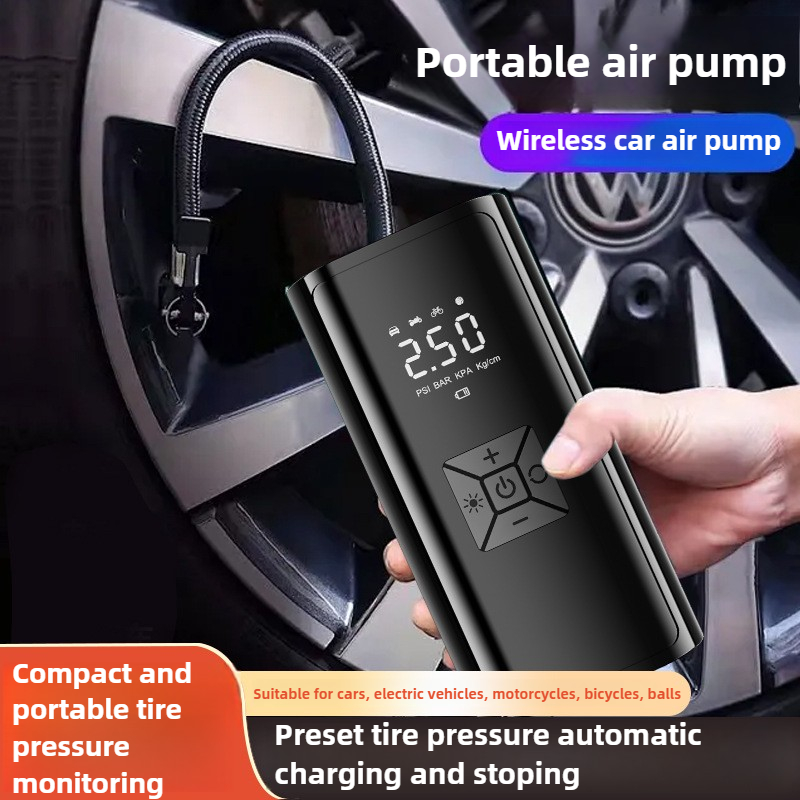 Portable Air Compressor 12V Digital - 120W 무선 차량용 에어펌프 휴대용 에어