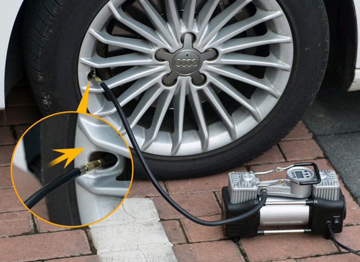 Tire Inflator Dual Cylinder - 에어 컴프레서 자동차 타이어 공기 주입