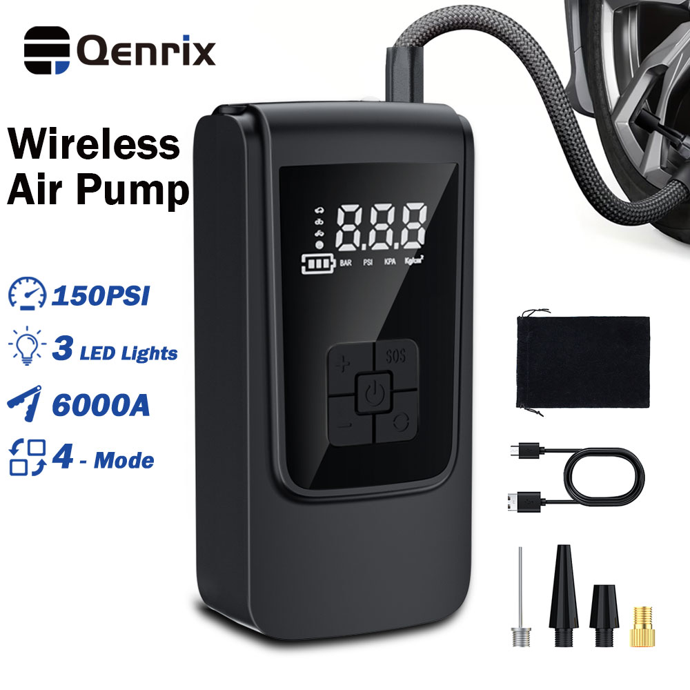 Cordless Tire Inflator 150Psi - 휴대용 차량용 에어 컴프레서, 3배 빠른