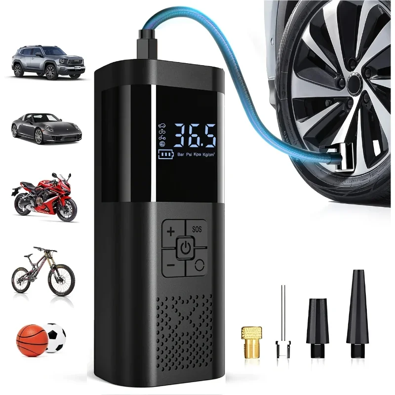Cordless Tire Inflator 150Psi - 휴대용 차량용 에어 컴프레서, 3배 빠른