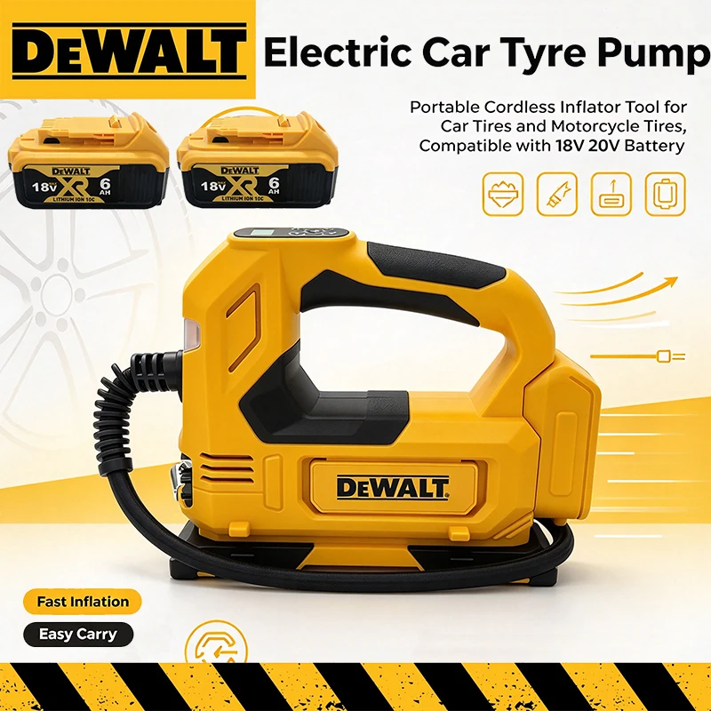 Cordless Air Pump 20V Battery - DEWALT 휴대용 에어 펌프, 무선 타이어