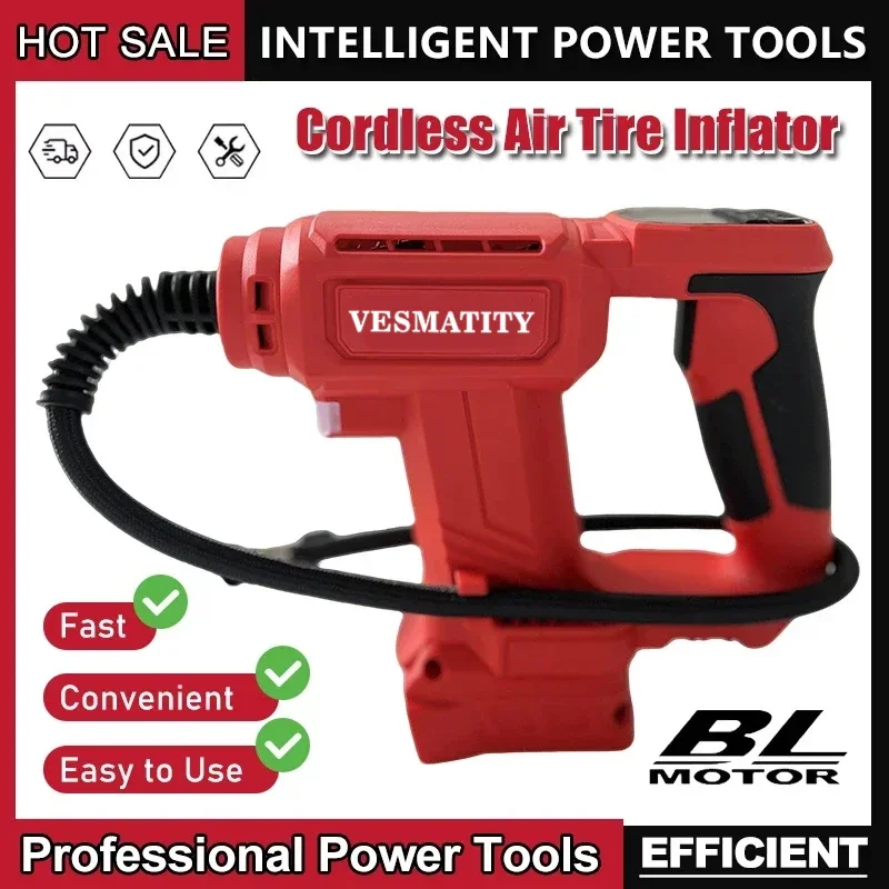 Cordless Air Pump 20V Battery - 밀워키 18V/20V 배터리용, 무선 에어 펌프,