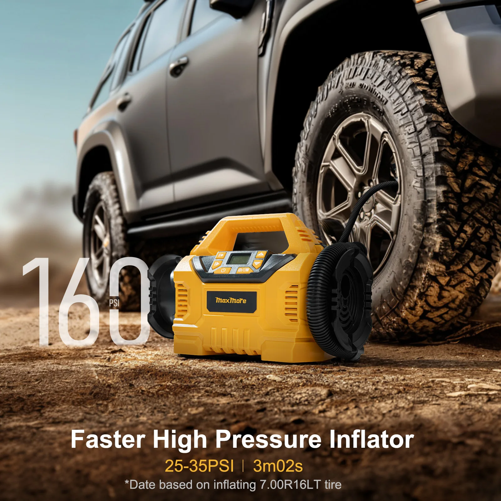 Cordless Air Pump 20V Battery - DeWalt 20V 배터리와 호환되는 에어 컴프레서(본체만