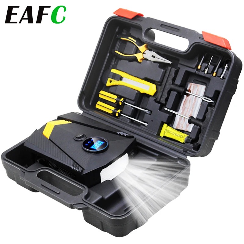 Portable Air Compressor 12V Digital - EAFC 자동차 휴대용 공기 압축기 펌프,