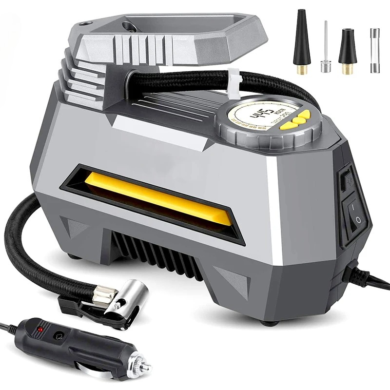 Portable Air Compressor 12V Digital - 휴대용 자동차 타이어 공기 주입기 12V