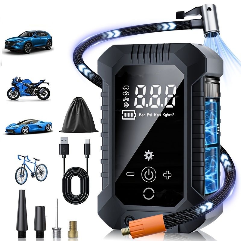 Digital Tire Pressure Gauge Rechargeable - 무선 휴대용 타이어 공기 주입기, 디지털