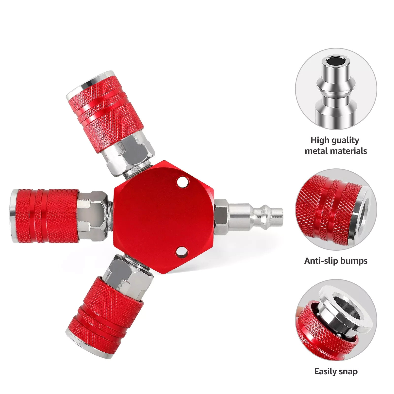 1/4 인치 3방향 에어 매니폴드 스플리터 스틸+알루미 - Air Compressor 300Psi Heavy Duty 리뷰 및 가격