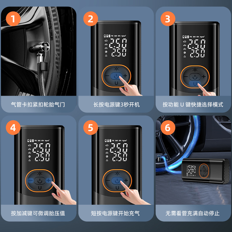 무선 휴대용 타이어 공기 주입기, 디지털 압력 게이지, - Digital Tire Pressure Gauge Rechargeable 리뷰 및 가격