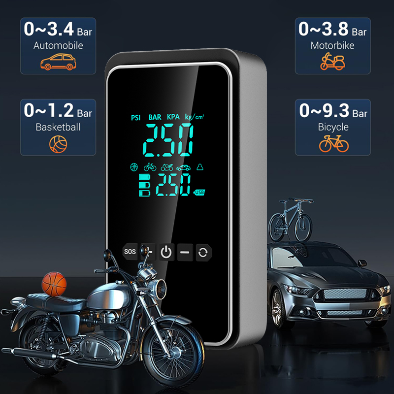 무선 자동차 공기 펌프, 휴대용 공기 압축기, 자동차  - Portable Air Compressor 12V Digital 리뷰 및 가격