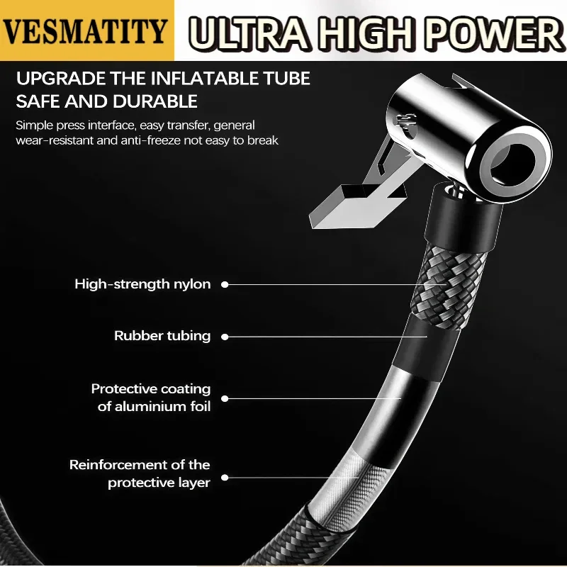 VESMATITY CQB02 무선 차량용 타이어 공기  - Cordless Inflator For Car Bike Ball 리뷰 및 가격