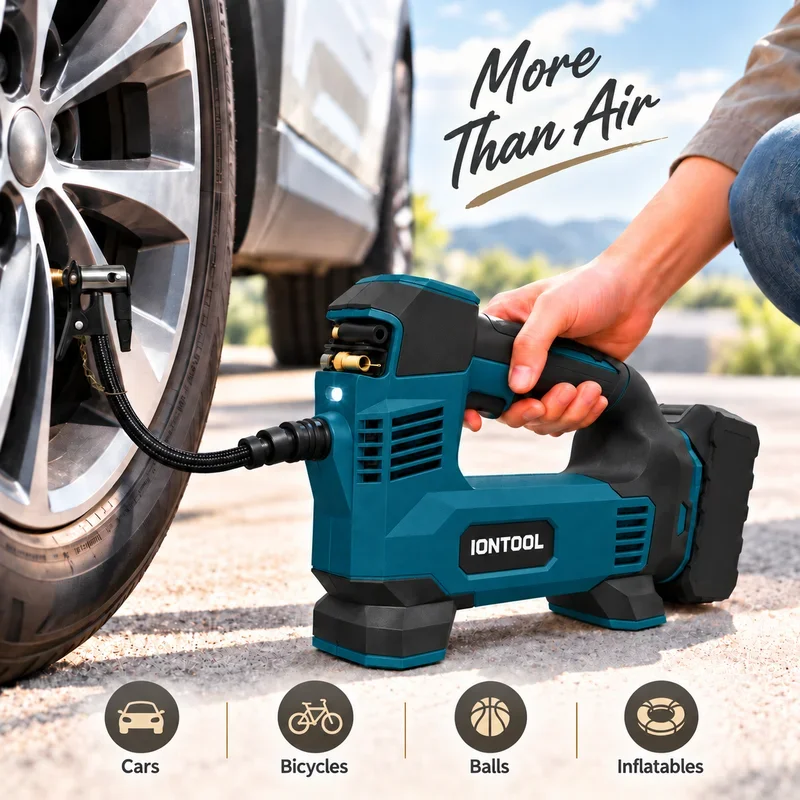 IONTOOL 무브러시 무선 에어펌프: 자동차 타이어  - Cordless Tire Inflator 150Psi 리뷰 및 가격